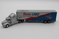 **Damaged See Picture** Kyle Petty Autographed 1995 Coors Light / The Silver Bullet 1:64 Transporter Diecast **Damaged See Picture** Kyle Petty Autographed 1995 Coors Light / The Silver Bullet 1:64 Transporter Diecast